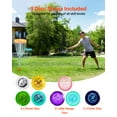 thumbnail image 2 of VEVOR Disc Golf Set, 8 Pack Disc Golf Starter Set, Beginners Flying Discs for Full-Body Strength Training, with Putter, Mid-Range, Driver, Approved, for Outdoor Backyard, Lawn, Beach, and Park, 2 of 9