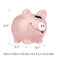thumbnail image 4 of Hucha de cerdito sonriente Tomfeel, caja de dinero de cerámica, cerdo de dibujos animados, muebles p Tomshoo Hucha, 4 of 7