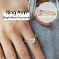 thumbnail image 4 of Aurora&Fiori 1.5CT CZ Round Cut Engagement Rings for Women,Women’s 925 Sterling Silver Solitaire Wedding Bands Engagement Promise Rings for Her with 18K Yellow Gold Plated Size 9, 4 of 10