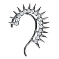 thumbnail image 1 of Pendiente jinwen Rock Punk Remaches Studs Rhinestone Ear Cuff Wrap Clip Sin Piercing, 1 of 6