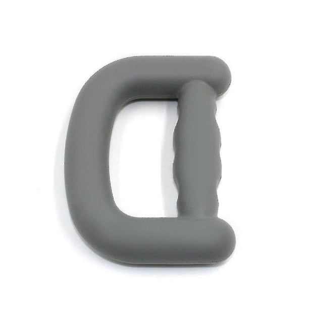Botao Juego de ejercitador de mano en forma de D, fortalecedor de agarre de mano, entrenador de fuerza de agarre de silicona para personas mayores (2 piezas)