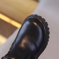 thumbnail image 5 of BXJX Girls Ankle Boots, Fleece Lined Warm Slip-Resistant Round Toe Kids Short Boots Black Size 13 Little Kids, 5 of 10