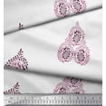 thumbnail image 2 of Soimoi Crepe Silk Fabric Leaves & Paisley Block Print Fabric by Yard 42 Inch Wide, 2 of 3