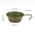 thumbnail image 2 of Cuenco de 300ML para acampar apilable para Picnic playa pesca color caqui, 2 of 8