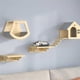 thumbnail image 2 of Repisas para Gatos Pared, Muebles de Pino con Casas y Rascador, Ahorro de Espacio para Gatos Activos y Grandes, Fácil de Instalar, Ideal para Hogares Pequeños y Grandes, 2 of 6