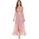 thumbnail image 4 of Vestido de cóctel elegante con escote en V para mujer, vestido de dama de honor, 4 of 6