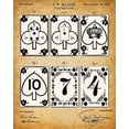 thumbnail image 4 of Original Playing Cards Patent Prints - Set of Four Photos (8x10) Unframed - Great Decor for Mancaves and Poker Players, 4 of 6