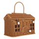 thumbnail image 1 of Woven Storage Basket Handheld Vegetable Basket Large-Capacity Picnic Basket Wedding Flower Basket Picnic Shopping Basket, 1 of 3
