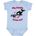 thumbnail image 3 of Inktastic My Auntie Loves Me Orca Family Boys or Girls Baby Bodysuit, 3 of 5