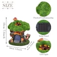 thumbnail image 6 of TERESA'S COLLECTIONS 5.1" Resin Fairy House Statue with Solar Light, Outdoor Garden Decor, Gift for Mom, 6 of 8
