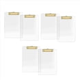 thumbnail image 1 of Paquete de 6 Portapapeles de AcríLico Transparente con Clip Dorado, TamañO Carta A4 de 8,8 X 12,2, Suministros Escolares y para el Hogar, Suministros de Oficina, 1 of 5