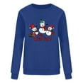thumbnail image 5 of Aboser Oh,What fun! Merry Christmas Sweatshirt Women Y2k Shirts Trendy Xmas Snowman Print Pullover Comfort Long Sleeve Tops Loose Round Neck Sweatshirts, 5 of 5