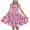 Hot Pink, variant on Girls Dresses Summer Novelty Printed Crewneck Short Sleeve Swing Pretty Ballet Dance Dresses ,15 Years