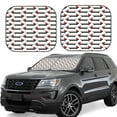 thumbnail image 6 of Kdxio Christmas Dachshund Print 2-Piece Sun Shade Front Windshield - Foldable Car Front Window Sunshades for Most Sedans SUV Truck, 6 of 6