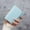 Blue, variant on New Style Card Holder Short Cute Small Ladies Coin Purse Simple Light Pu Leather Document Storage Bag Thin