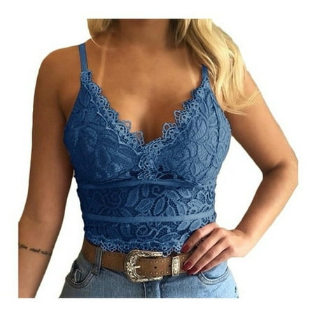 

P Underwear Bra Women s Crop Vest Wireless Lingerie Sexy 04