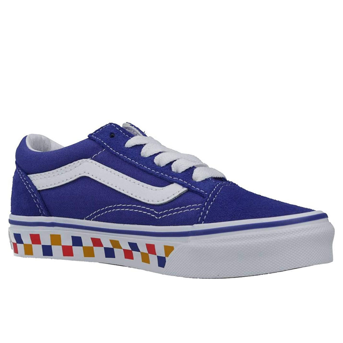 Vans Old Skool Unisex/Child shoe size Little Kids 13.5  Athletics VN0A4BUUWKL ((Tri Checkerboard) Royal Blue/True White) - image 1 of 1