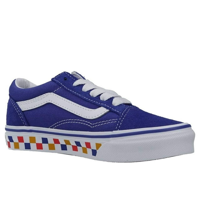 Vans Old Skool Unisex/Child shoe size Little Kids 13.5  Athletics VN0A4BUUWKL ((Tri Checkerboard) Royal Blue/True White)