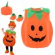 thumbnail image 1 of Kids Children Halloween Pumpkin Costume with Hat Cosplay for Baby Girl Boy Stage Party Clothing, 1 of 3