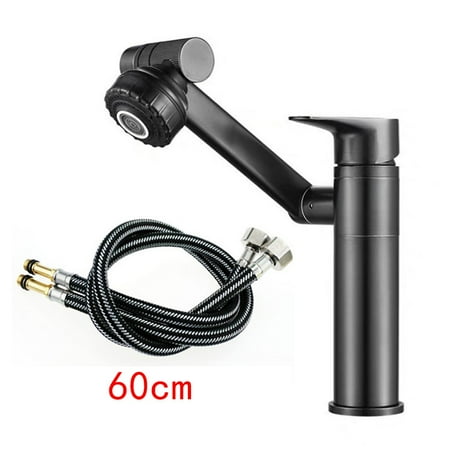 

1080° Swivel Bathroom Sink Faucet Mixer Deck Mount Splash Proof Water Tap