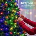 thumbnail image 6 of Extendable 33FT 100 LED String Lights Outdoor Indoor, Super Bright Christmas Lights, Waterproof 8 Modes Plug in Fairy Lights for Xmas Tree Bedroom Party Wedding Garden, Multicolor, 6 of 7