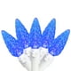 Brite Star 50 Bleu LED Facettes C6 Lumières de Noël - Fil Blanc de 16,3 Pi – image 1 sur 3