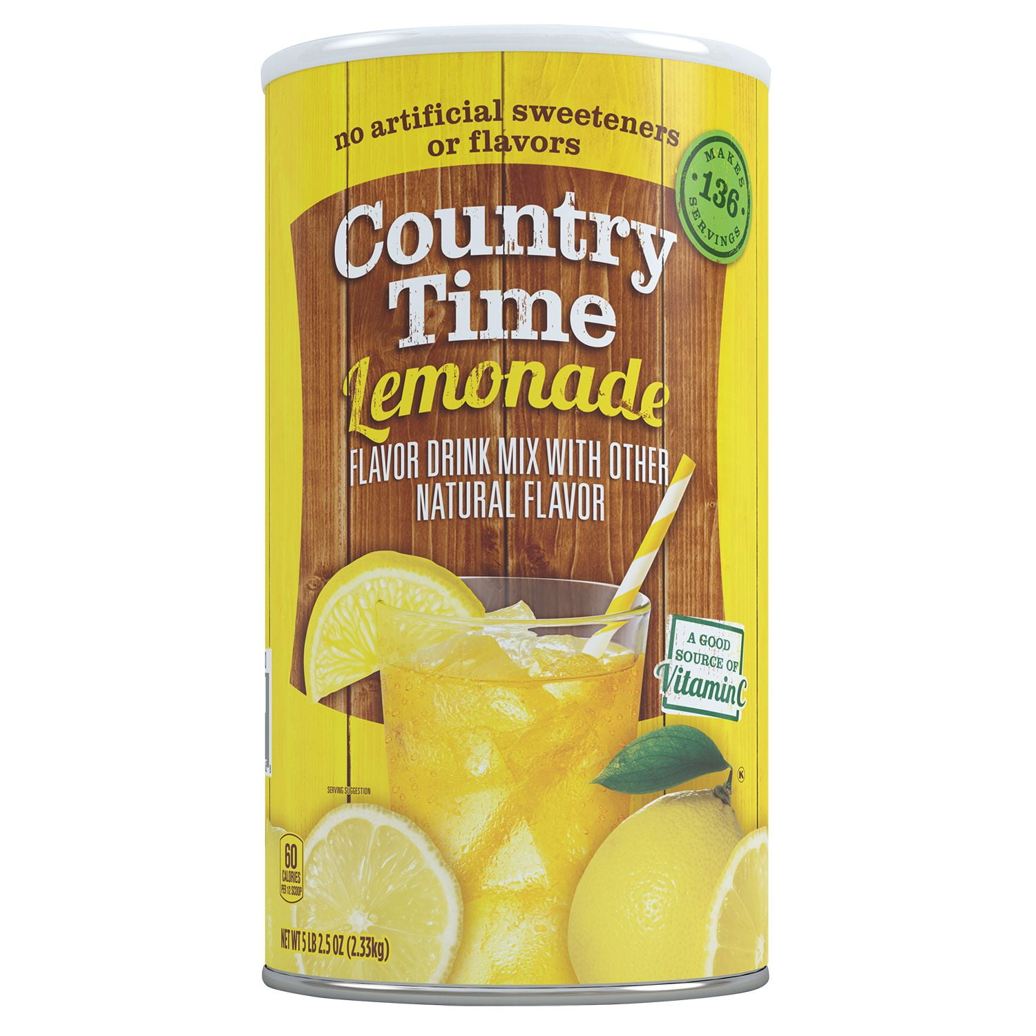 Country Time Lemonade Pack of 2, makes 34 quarts Lemonade Drink Mix,82.5Ounce (Pack of 2) New