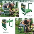 thumbnail image 5 of Aishkimo Garden Kneeler and Seat for Seniors, Soft Kneeling with Thicken Pad,10.2" Wider Garden Kneeler and Seat with Handle, Garden Accessories Outdoor,Gardening Gifts for Women Mom Men (Green), 5 of 7