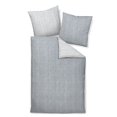 thumbnail image 1 of Janine Ropa de cama, 2 piezas - DAVOS, felpa fina, algodón, rayas Gris 155x220cm, 1 of 4