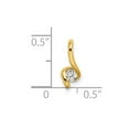 thumbnail image 4 of Auriga Fine Jewelry 14K Yellow Gold Lab Grown Diamond VS/SI FGH Fancy Pendant for Women, 4 of 6