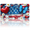 American Flag with Hearts, variant on 1 Pcs 2D Flat License Plate Covers & Frames, Queen For Decorative Front, Waterproof For Decoration Aluminum License Plate Covers & Frames Cover For Men Women, 12" X 6"