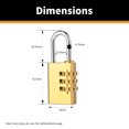 thumbnail image 1 of Cerradura de contraseña de cobre puro que puede cambiar la contraseña, cerradura de maleta, cerradura de armario de dormitorio, tamaño completo, 1 of 2