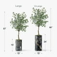 thumbnail image 4 of Artificial Tree in Modern Granite Effect Planter, Fake Eucalyptus Silk Tree for Indoor and Outdoor Home Decoration - 57" Overall Tall (Plant Pot Plus Tree), 4 of 5