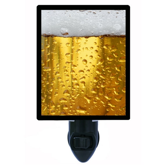 Night Light - Cold Beer. | Bar Theme, Includes Free Switchable Insert, 4W Bulb, E12 Base