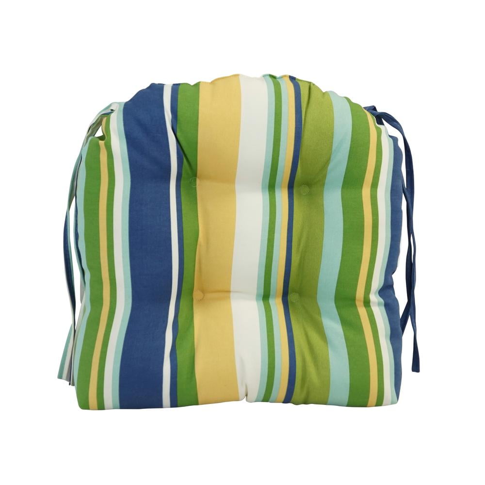 16-inch Spun Polyester Outdoor U-shaped Tufted Chair Cushions (Set of 2) 916X16US-T-2CH-OD-172