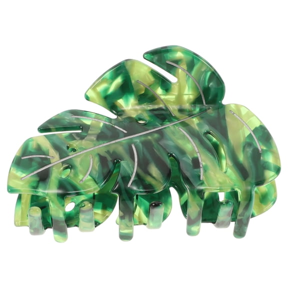 ELAYARD Cute Hair Accessory Leaf Claw Clip Green 1Pcs Durable for Everyday Use Women