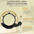 thumbnail image 3 of Campana De Bicicleta Tmvgtek West Biking Mtb Fahrrad Sicherheit Laut Hupe Fahrrad Lenker Ring Glocke (Gold), 3 of 6