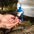 thumbnail image 3 of Contenedor de agua potable, almacenamiento de agua de emergencia, portátil, transparente, duradero con asa para conducción de automóviles, patio 15L con Grifo, 3 of 8