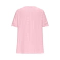 thumbnail image 3 of Perfectbot Women's Summer Tees Short Sleeve Lace V Neck Shirt Eyelet Hollow Out Ruched Blouse, 3 of 5