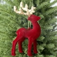 thumbnail image 4 of Virelaxpo Christmas Reindeer Hanging Ornament, Handcrafted Resin Decor with Antlers for Tree Decoration, 4 of 6