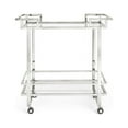 thumbnail image 2 of Uptown Club Angus 36" Rectangular Stainless Steel Metal Bar Cart in Silver, 2 of 4