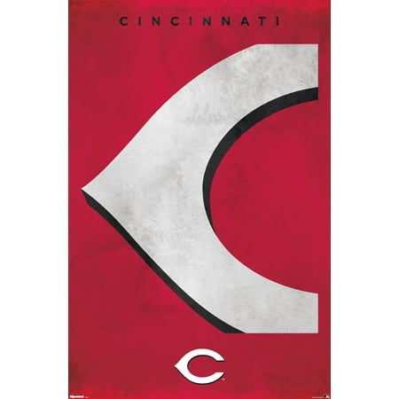 MLB Cincinnati Reds – Logo 25 Wall Poster 22.375 x 34