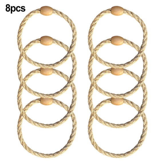 8pcs Ring Toss Rings Game Rope Ring Toss Game For Outdoor Party