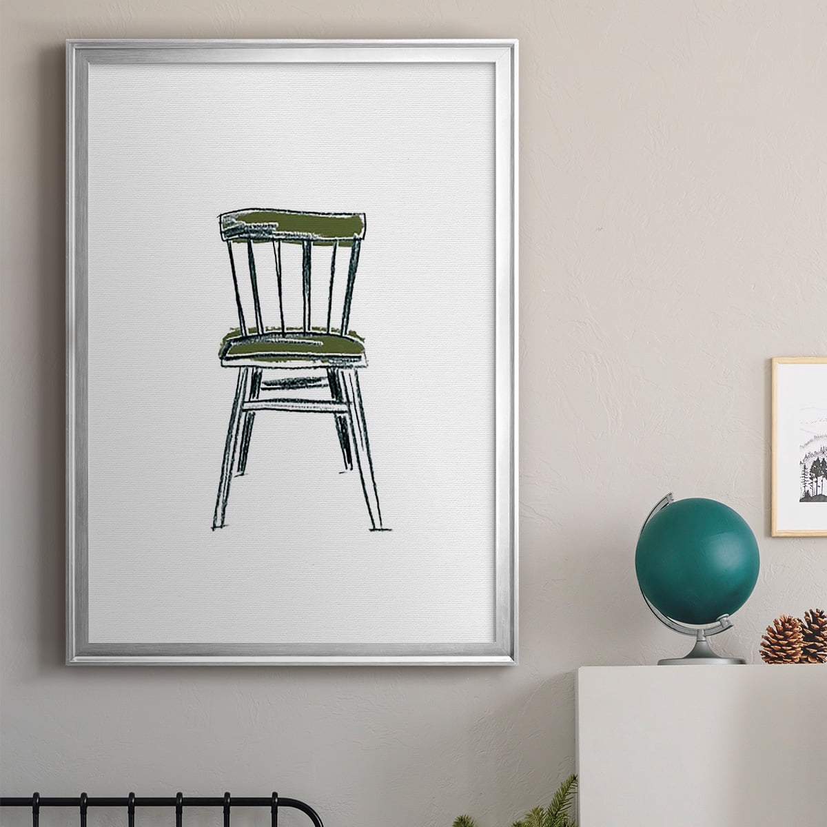 Take a Seat IV Premium Framed Print, in Gold, Black, or Silver - Ready to Hang
