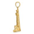 thumbnail image 2 of 14K Yellow Gold Polished Finish 2-D Assateague Island Lighthouse, Va Charm, 2 of 4