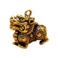 thumbnail image 3 of Llavero Kirin de latón, colgante retro, decoración de escritorio, llavero Kylin, dijes, Kylin 27mm x 25mm, 3 of 9