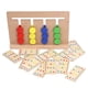 thumbnail image 2 of Juguete de tablero de juego para niños juguete de juego de lógica de color seguro de madera interesante juguete de razonamiento educativo para niños mayores de 3 años ANGGREK Otros, 2 of 8