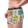 thumbnail image 3 of Kdxio Men's Boxer Briefs with Skull and Flowers Print - Comfortable and Breathable Underwear for Everyday Wear, 3 of 7