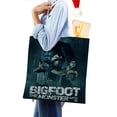 thumbnail image 4 of Bigfoot / Big Foot Bolso de tela con estampado de lienzo para mujer, bolsa de compras reutilizable y estética, con cremallera interior, regalo para mujer,38*45cm., 4 of 6