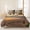 Blue Orange, variant on 3 Pieces Queen Quilt Set,Watercolor Frog on Mushroom Soft Bedding Sets with 1 Quilt & 2 Pillow Shams,Eucalyptus Leaf Floral on White Summer Bedspread Lightweight Coverlet Comforter for All Season